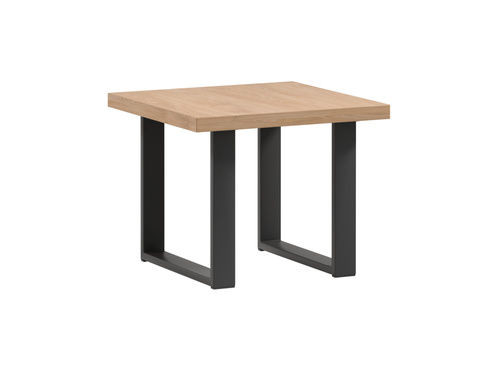 Loft - Stolik Kawowy 53 x 53 cm Dąb Puccini Czarny Mat