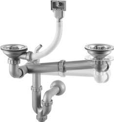 Syfon do zlewozmywaka stalowego 1.5- i 2-komorowego