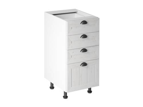 Szafka Kuchenna Dolna 4 Szuflady D40S4 Prowansja Sosna Andersen Biały Mat