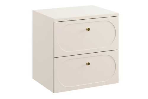 Zestaw Szafka Pod Umywalkę z Blatem 60 cm 2 Szuflady Donna Sand