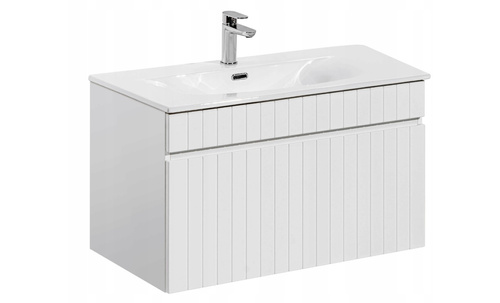 Zestaw Szafka ICONIC WHITE 80 cm z Umywalką Sky