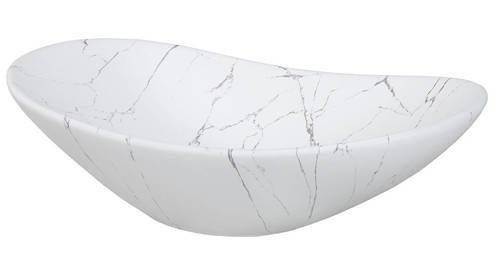 Umywalka Nablatowa Ceramiczna UN-LENA-MW17 Biały Mat