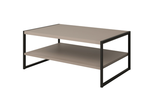 Eko - Stolik Kawowy Prostokątny Congo Czarny Metal