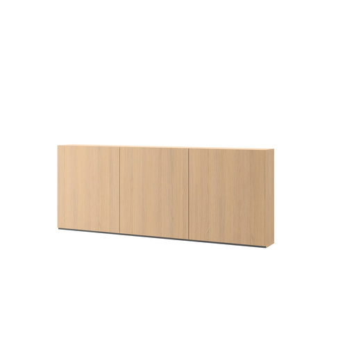 WOOW WO-06 - Szafka Wisząca 3-drzwiowa Dąb Vincenza Bielona