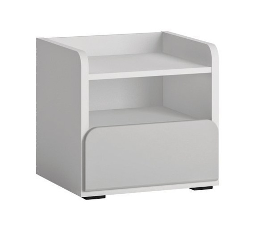 Flexi FLXK03 - Szafka Nocna 1S Biała/Szara