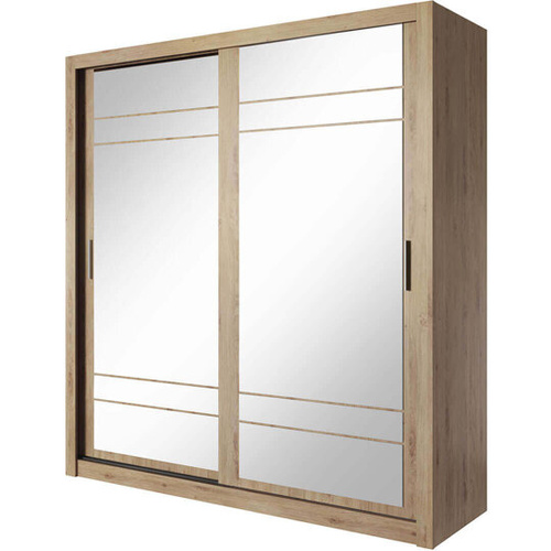 ARTI AR-08 - Szafa Przesuwna 2-drzwiowa Z Lustrami Dąb Shetland