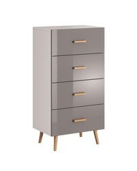 Brillo K4S - Komoda 4 Szuflady Szara