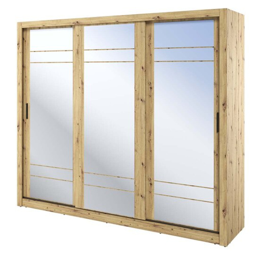 ARTI AR-02 - Szafa Przesuwna 3-drzwiowa Dąb Artisan