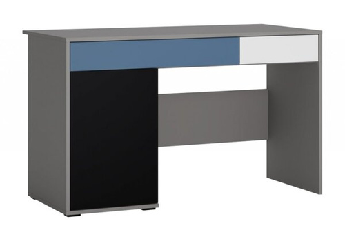 Laser LASB01B - Biurko 1D2S Szare/Czarne/Białe/Niebieskie