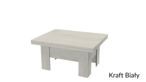 ERYK - Ławostół Ława Rozkładana Stolik Kawowy Kraft Biały