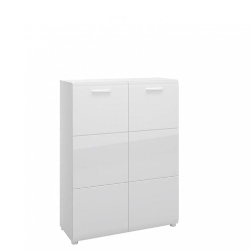 Merano MEOG02 - Szafka Na Buty 2-drzwiowa Wysoka Biała