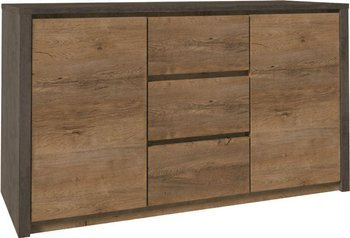 MONTANA GREY K2DP - Komoda 2-drzwiowa Dąb Lefkas/Smooth Grey