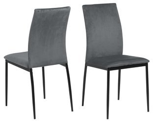 DEMINA Krzesło Ciemny szary 