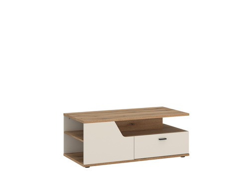 Cut Out CTUT01 - Stolik Kawowy 1 Szuflada Dąb Coast Evoke Cashmere