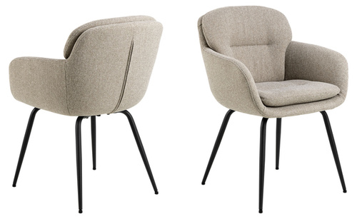 Actona Krzesło z Podłokietnikiem Dora Beżowy