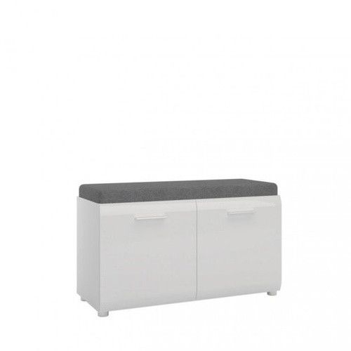 Merano MEOG03 - Szafka Na Buty 2-drzwiowa Niska Biała