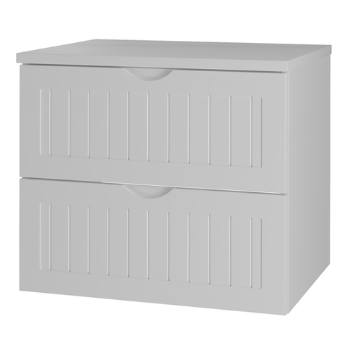 MONA-02 - Szafka pod Umywalkę z Blatem 2S 60cm Biały Mat Zestaw-1