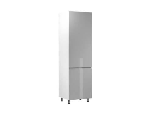 Szafka Kuchenna Dolna 2-drzwiowa Zabudowa Lodówki Lewa D60ZL-L Aspen Grey Szary Połysk