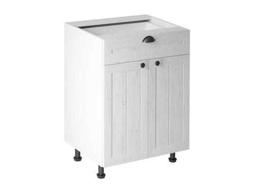 Szafka Kuchenna Dolna 2D1S D60S1 Prowansja Sosna Andersen Biały Mat