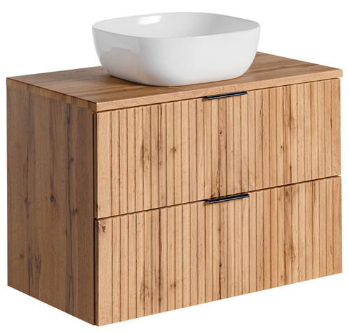 Szafka 80 cm ADEL OAK z umywalką SMILE