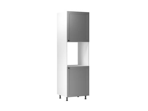 Szafka Kuchenna Dolna 2-drzwiowa Zabudowa Piekarnika D60P P/L Linea Grey Szary Mat