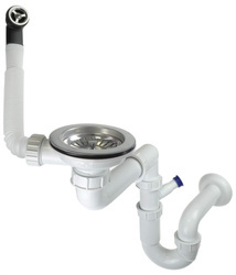 Syfon do zlewozmywaka granitowego 1-komorowego - Space-Saver