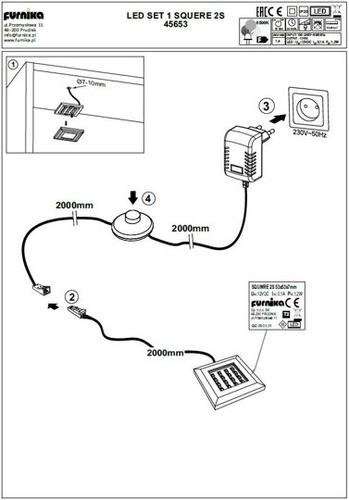 Oświetlenie LED Helvetia 1,2 W 6500K Barwa Zimna
