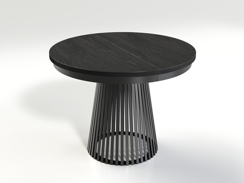 GARDA - Stół Okrągły Rozkładany Czarny Painflow Czarny