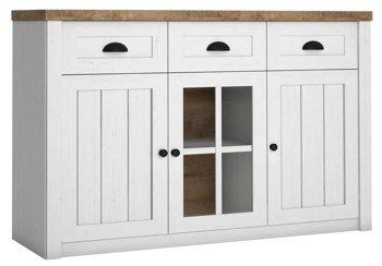 Prowansja Andersen K3S - Komoda 3-drzwiowa 3 Szuflady Sosna Andersen