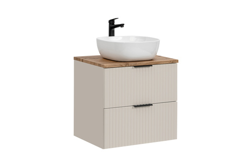 Szafka z blatem oak i umywalką Smile 60 cm Adel Cashmere