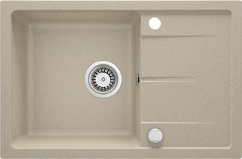 Zlewozmywak granitowy 1-komorowy z ociekaczem Leda