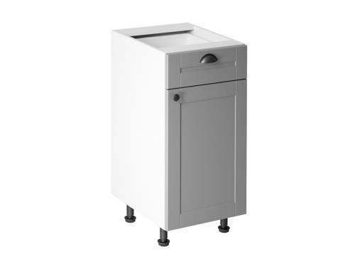 Szafka Kuchenna Dolna 1D1S D40S1 P/L Linea Grey Szary Mat