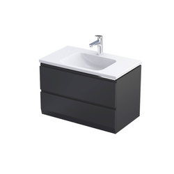 Oristo BRYLANT UNI Szafka z umywalką 80 cm czarny mat