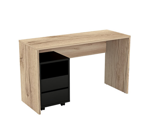 Agapi – Biurko z Kontenerkiem 00+03 Dąb Grand Naturalny / Czarny Onyks