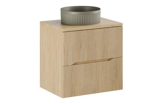 Zestaw Szafka z Blatem 60 cm i Umywalka Nablatowa Nordic Cremona