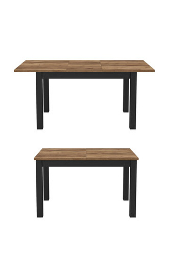 Olin WM Stół Rozkładany 130-175 cm Świerk Appenzell / Czarny Mat