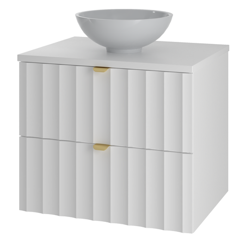 ARCOS-06 - Szafka z Umywalką i Blatem 2S 60cm Biały Mat Zestaw-5