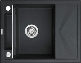 Zlewozmywak granitowy magnetyczny 1-komorowy z ociekaczem Magnetic