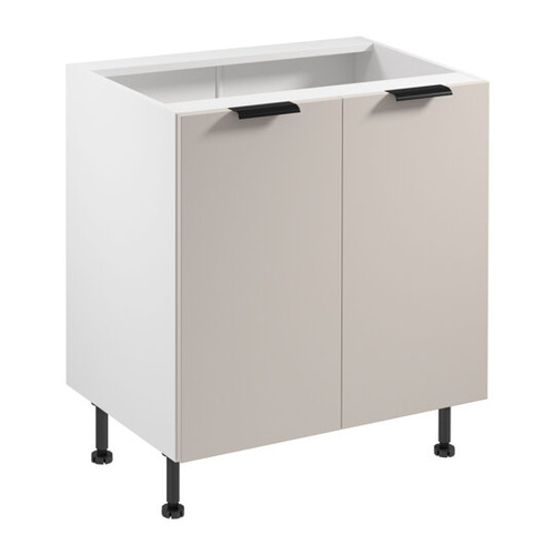 Szafka Kuchenna Dolna 2D Sorento D80 Biały Mat Beżowy Mat