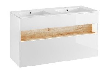 Szafka z umywalką 120 cm Bahama White