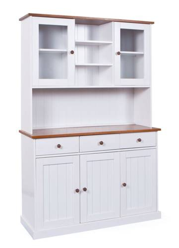 Kredens WESTERLAND 6 drewniany biały