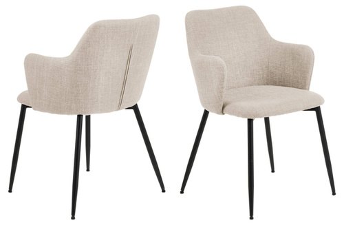 Actona Krzesło Z Podłokietnikiem Ilsa Beżowe