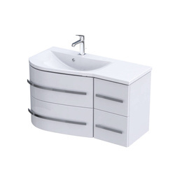 Oristo Szafka pod umywalkę 90 cm OPAL biała lewa