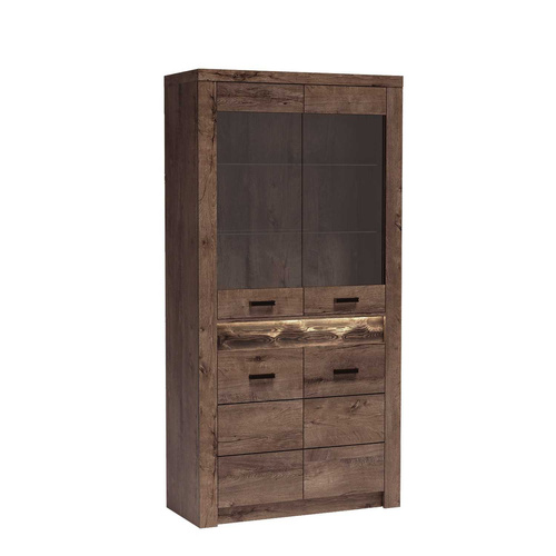 INDIANAPOLIS-3 - Witryna 4-drzwiowa Jesion Ciemny