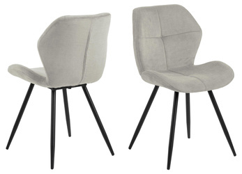 Krzesło Petri Do Jadalni Jasno Szare 2 szt