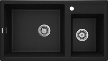 Zlewozmywak granitowy 2-komorowy Eridan