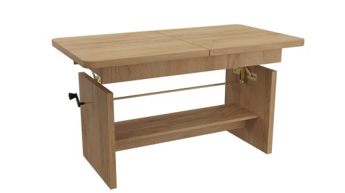 JANEK - Ławostół Ława Rozkładana Stolik Kawowy Kraft Złoty