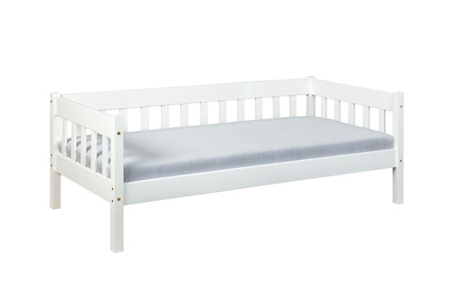 Łóżko pojedyncze Sintro 90 x 200 drewniane białe