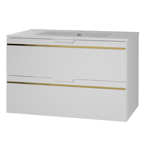 ESPERO-01 - Szafka z Umywalką 2S 80cm Biały Mat Zestaw-3