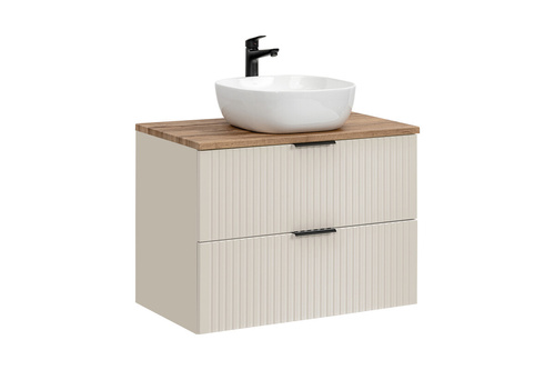 Szafka z blatem oak i umywalką Smile 80 cm Adel Cashmere